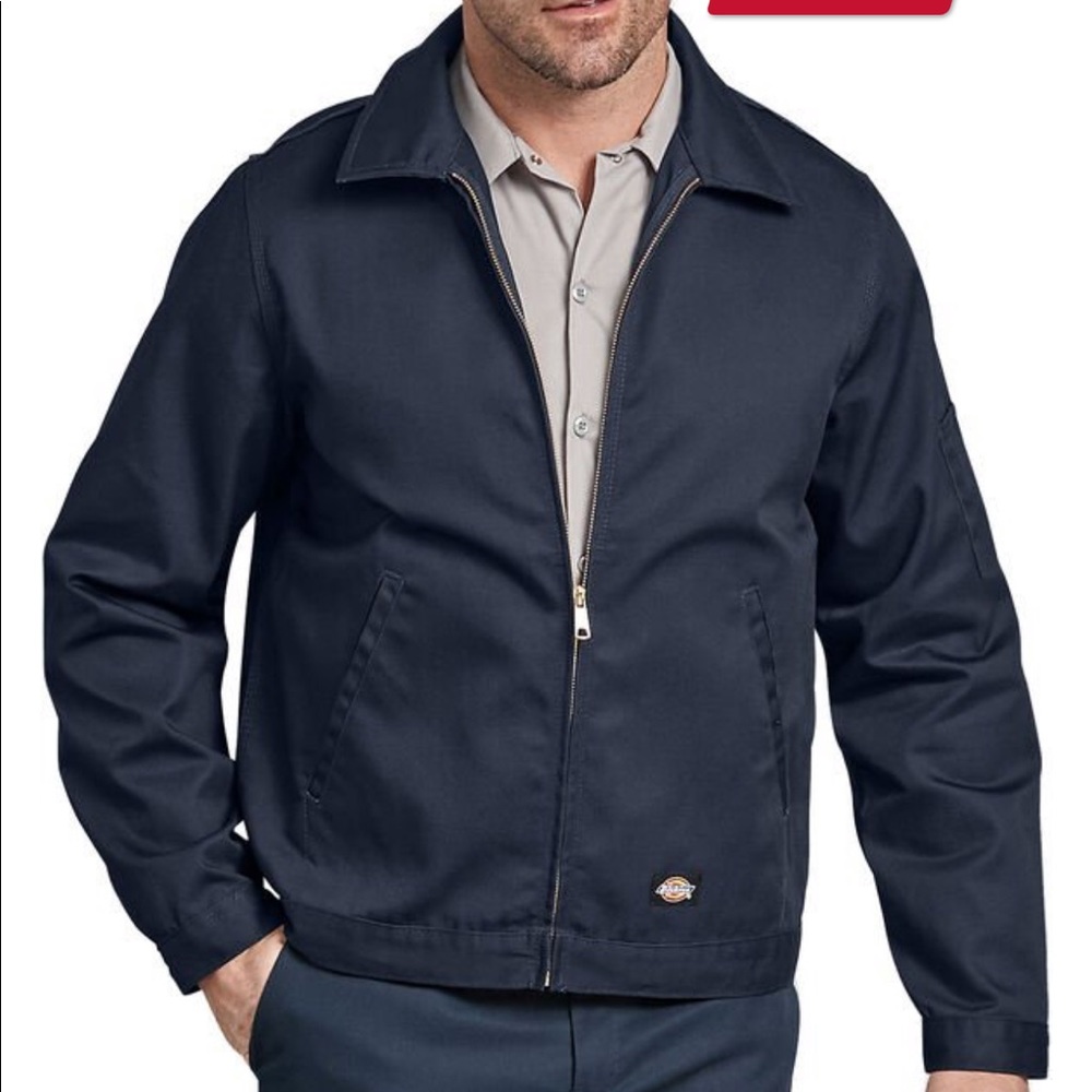 Dickies unlined dark blue work jacket coat large
